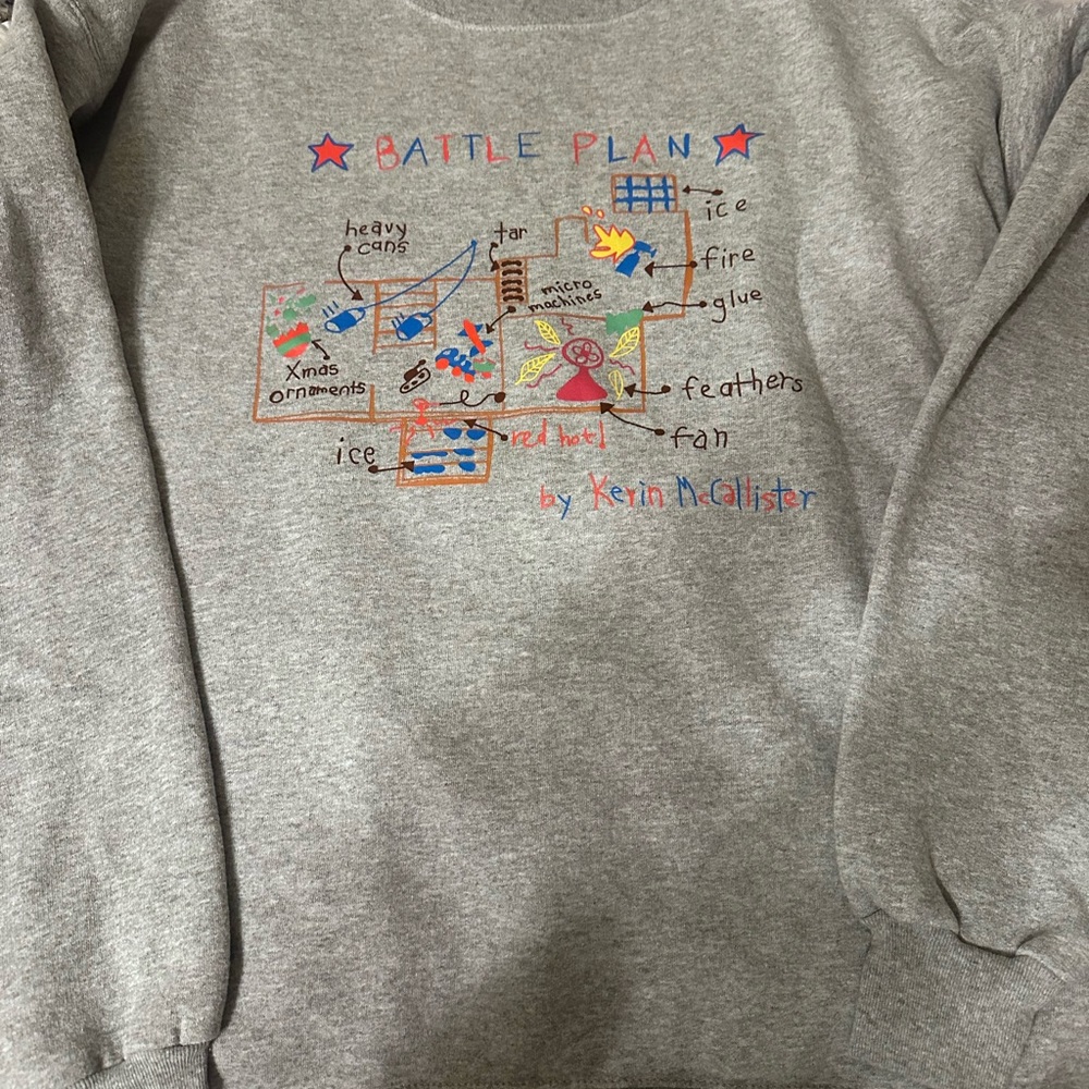 Battle plan by Kevin McCallister Sweatshirt Adult large
